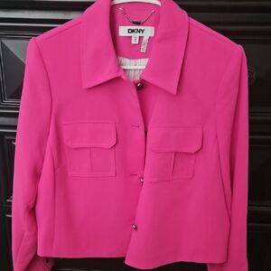 DKNY Vibrant Pink Blazer